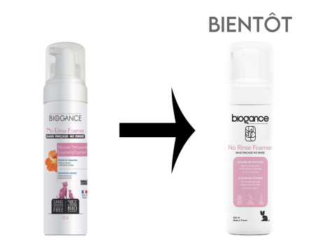 Shampoing Moussant Sans Rinçage pour Chats – Biogance