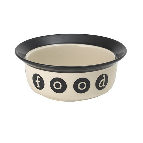 Fd00181 - Bol en Céramique avec Motifs de Pattes et Food pour Chien 2 Tasses- Petrageous
