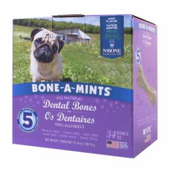 Bone-a-Mints Os Dentaire à la Menthe pour Chien de 15 à 29lbs