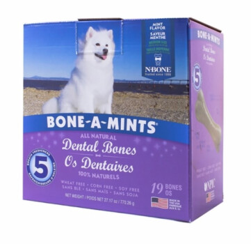 Bone-a-Mints Os Dentaire à la Menthe pour Chien de 30-49 Lbs