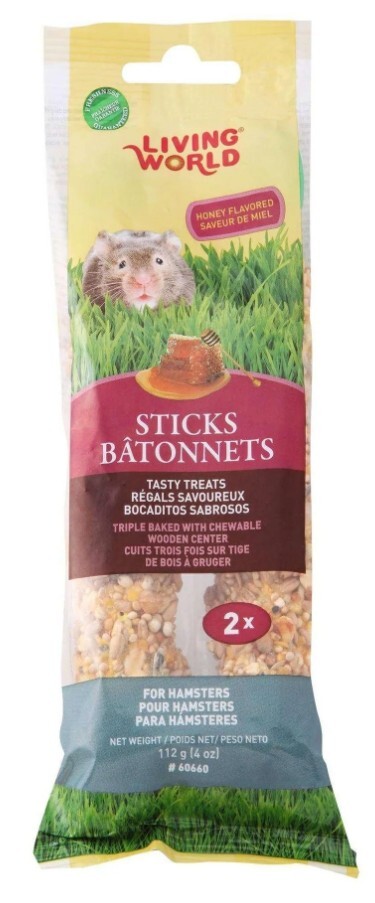 Hg60660 - Bâtonnets à Ronger au Miel pour Hamster - Living World