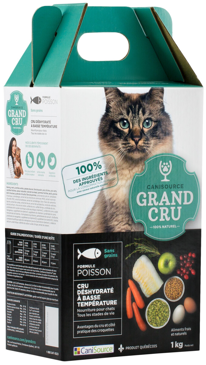 Cs9022 - Nourriture déshydratée formule poisson pour chats - Grand Cru
