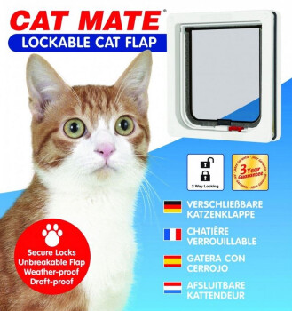 Chatière Verrouillable pour Porte d'Entrée - Cat Mate