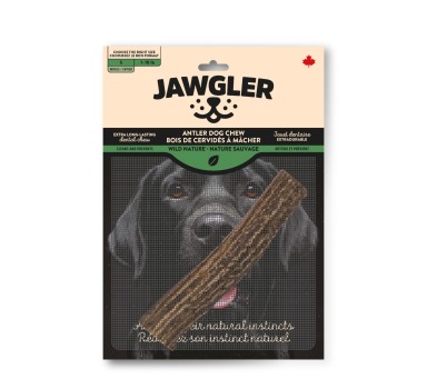 Bois de cervidés entier à saveur naturel pour chiens - Jawgler