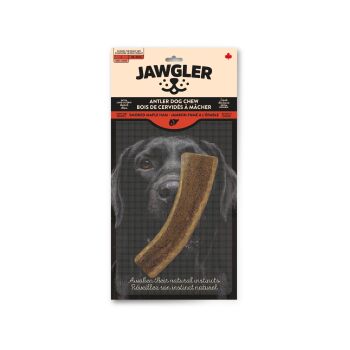 Demi bois de cervidés fumé au jambon et à l'érable pour chiens - Jawgler