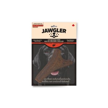 Bois de cervidés entier fumé au jambon et  à l'érable pour chiens - Jawgler