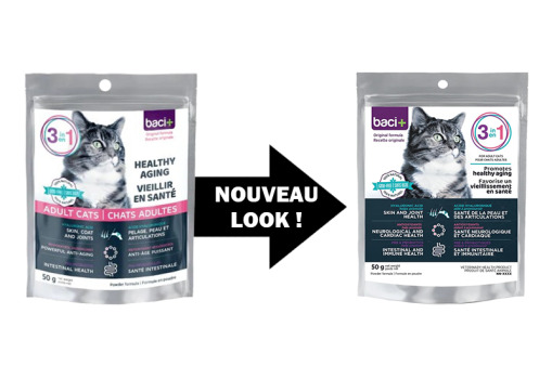 Baci+ Solution 3 en 1 pour Chat Âgé de 5 ans et plus - 50gr