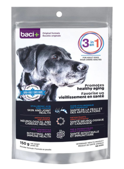 Baci+ Solution 3 en 1 pour Chien Âgé de 5 ans et plus - 150gr