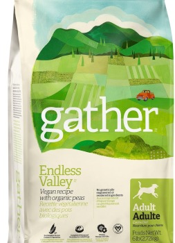 Nourriture végétalienne avec des pois biologiques Endless Valley pour chiens - Gather