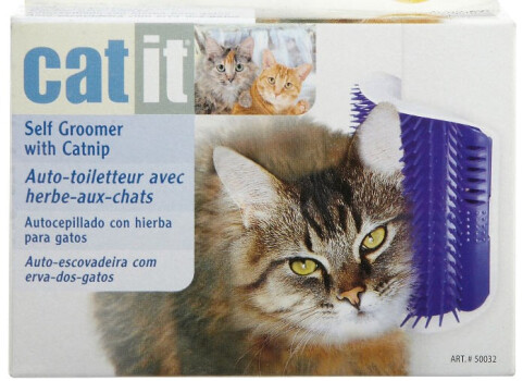 Brosse Auto-toiletteur avec Herbe-aux-chats - Catit 