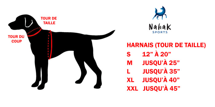 Harnais de contrôle pour la marche noir pour chiens - Nahak