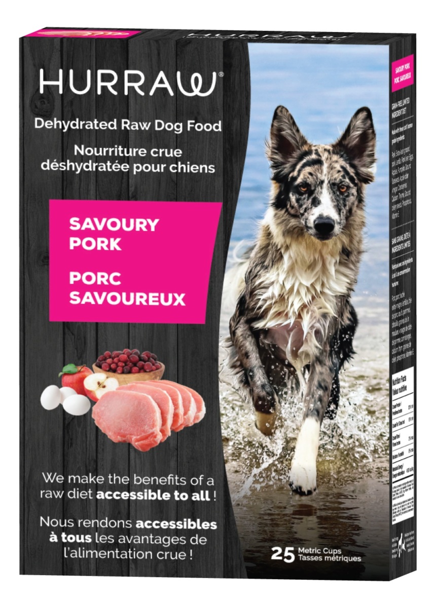 Cs1110 - Nourriture déshydraté sans grains au porc pour chiens 2.5 kg- Hurraw