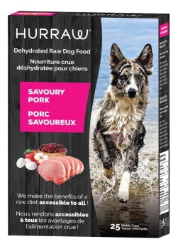 Nourriture déshydraté sans grains au porc pour chiens 2.5 kg- Hurraw