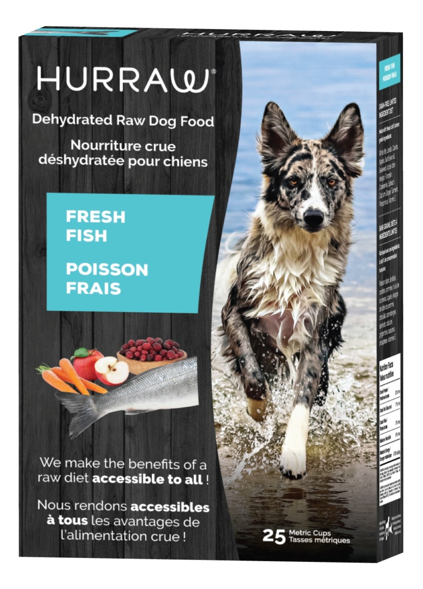 Cs1310 - Nourriture déshydraté sans grains au poisson pour chiens 2.5 kg - Hurraw