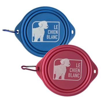 Bol rétractable GUS en silicone pour chien - Le Chien Blanc
