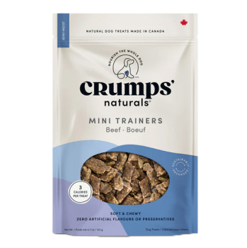 Gâterie mini trainers semi-tendre pour chien au boeuf - Crumps' Naturals