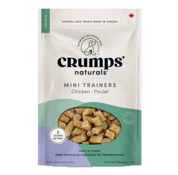 Gâteries mini trainers semi-tendres pour chien poulet - Crumps' Naturals