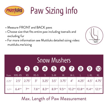Muttluks Bottes pour Chiens "Snow Musher" 2 par paquet - Bleu