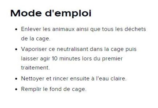 Neutralisant d'Odeurs pour Cage de Petits Animaux - Purodora Lab