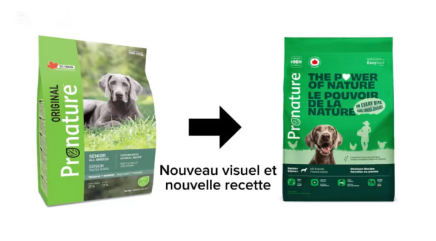 Nourriture pour chiens sénior au poulet - Pronature