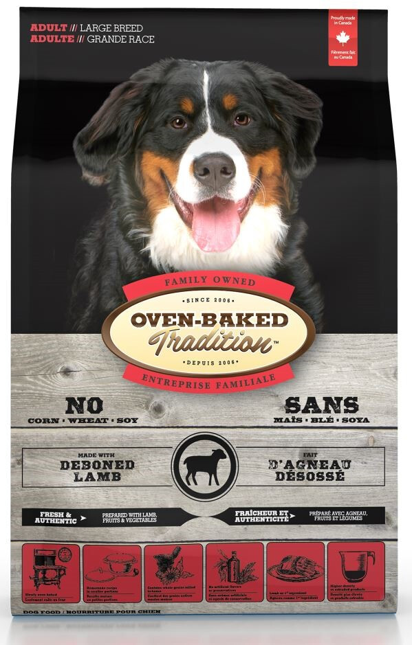 Ob155 - Nourriture pour chiens de grandes races à l'agneau - Oven-Baked Tradition