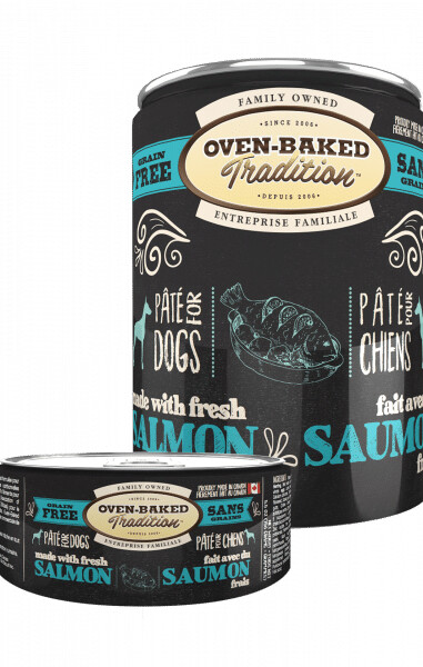 Ob710 - Conserve pour chiens sans grains au saumon - Oven-Baked Tradition