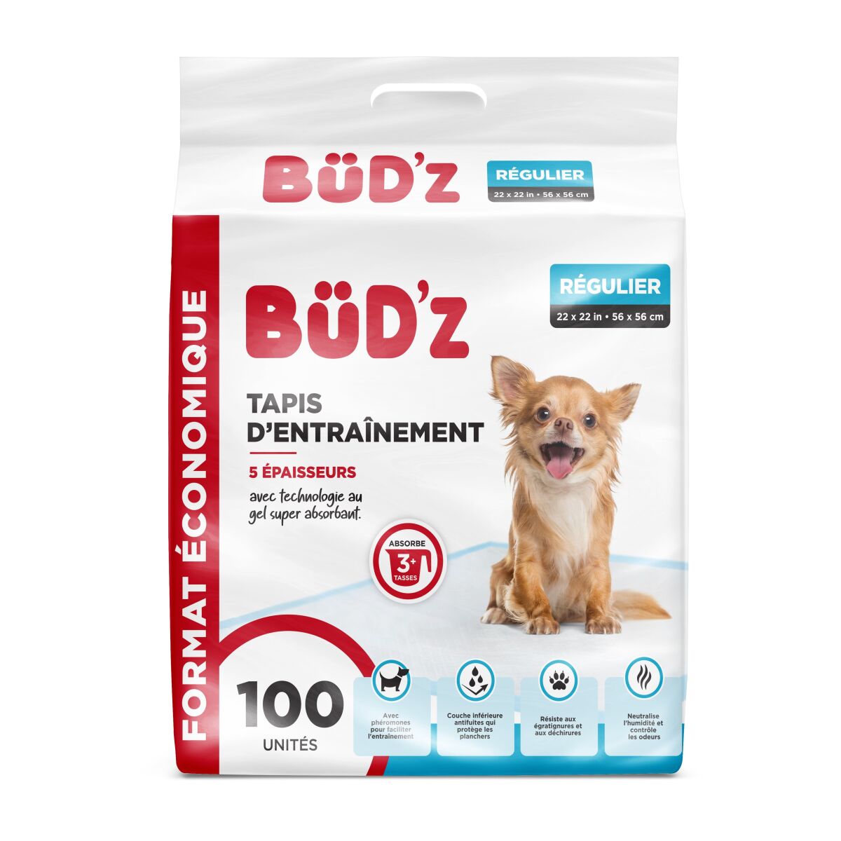 K40004 - Tapis d'entrainement économique pour chiens 100/pqt - Büd'z