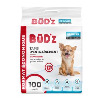 Tapis d'entrainement économique pour chiens 100/pqt - Büd'z