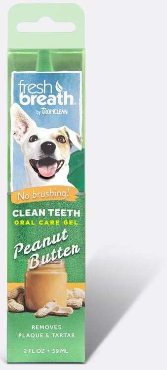 Y94024 - Gel Dentaire Sans Brossage pour Chiens à Saveur de Peanut - Tropiclean