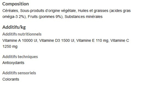 Friandises Crock Complete pour Rongeurs aux Pommes- Versele-Laga