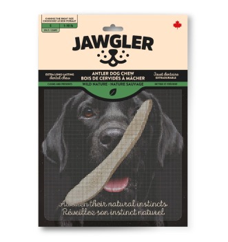 Demi bois de cervidé à saveur naturel pour animaux - Jawgler