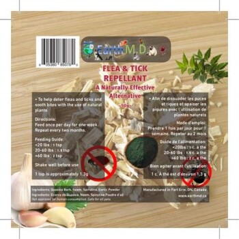 Répulsif naturel contre les puces et les tiques pour animaux - Earth M.D.