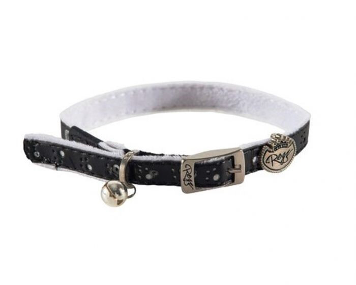 K50025 - Collier pour Chats Trendy Noir Fermoir de Plastique 10-12"  - Rogz 