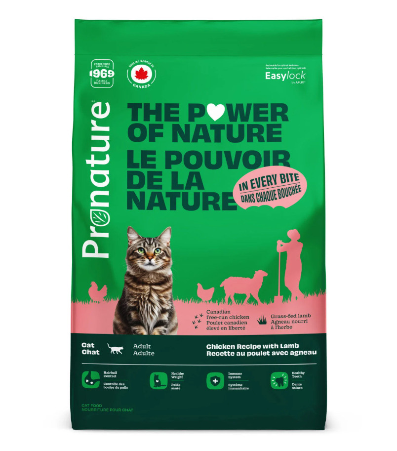 Plb811 - Nourriture pour chats adultes au poulet, à l'agneau et au porc - Pronature
