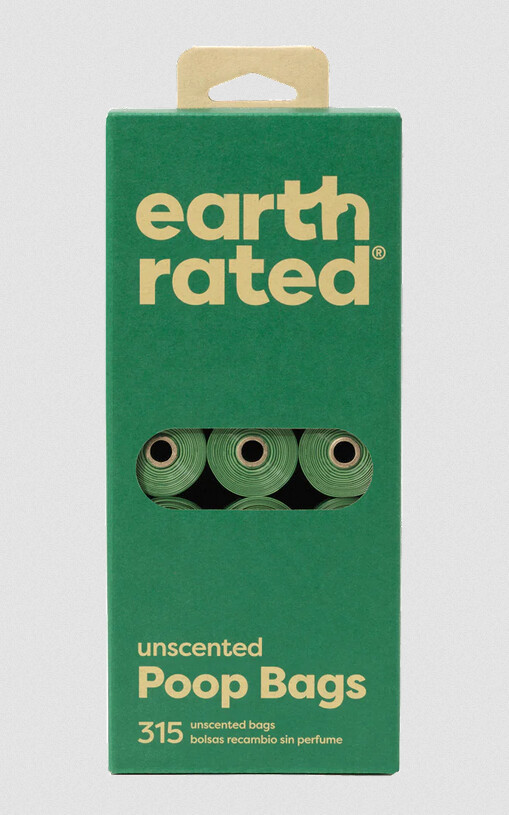 50496 - Sac à déjection inodore paquet de 21 rouleaux de 15 sacs - Earth Rated