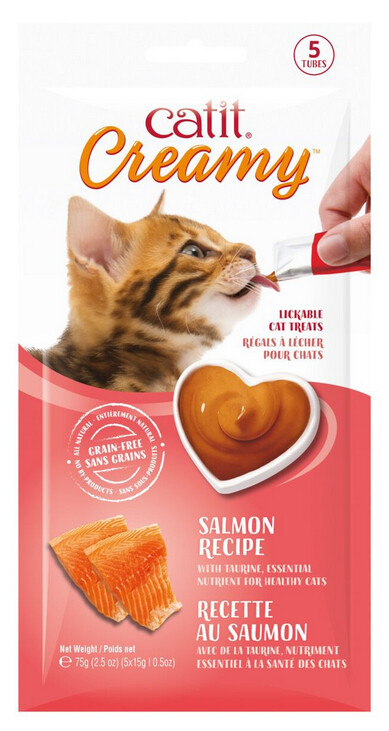 Hg44472 - Collation pour chats régal crémeux au saumon - Catit