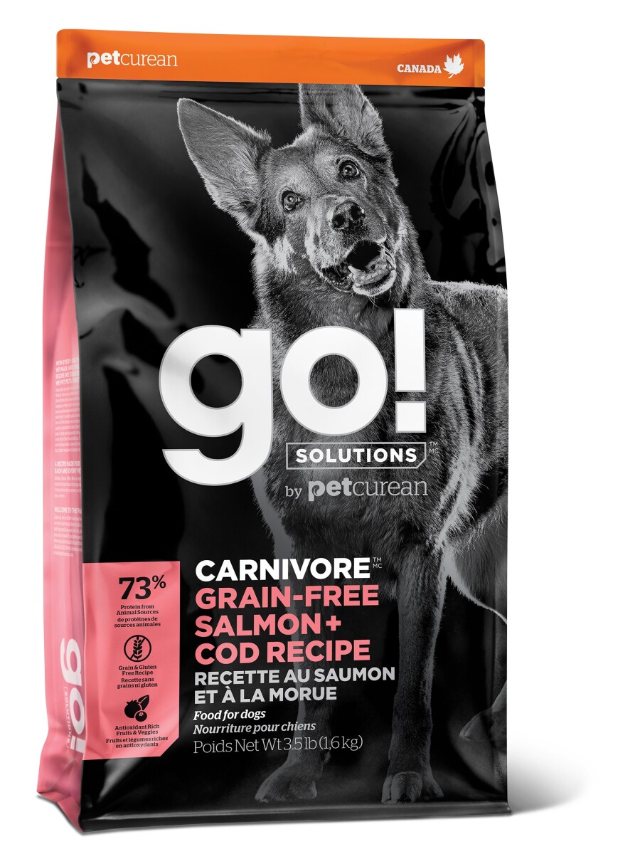 Pc2073 - Nourriture pour chiens sans grains saumon et morue - Go! Carnivore