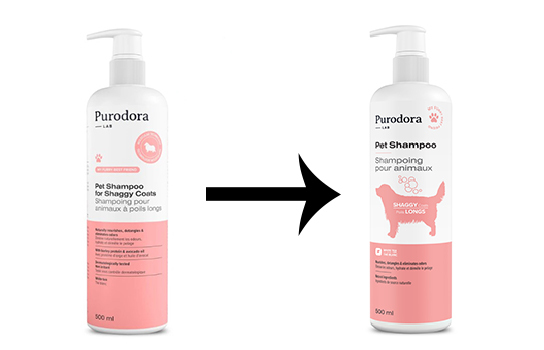 Shampoing pour Animaux à Poils Longs - Purodora Lab