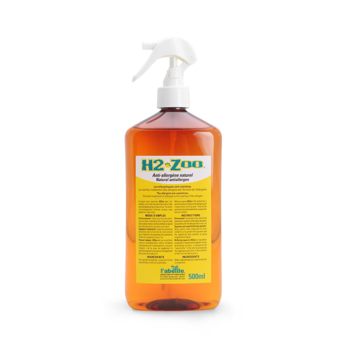 Y0901a - Vaporisateur Anti-Allergènes Naturels - H2-Zoo