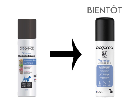 Shampoing sec sans rinçage pour chiens - Biogance