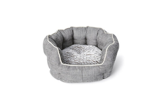 Lit Rond Deluxe Gris pour Animaux - Büd'z