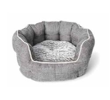 Lit Rond Deluxe Gris pour Animaux - Büd'z