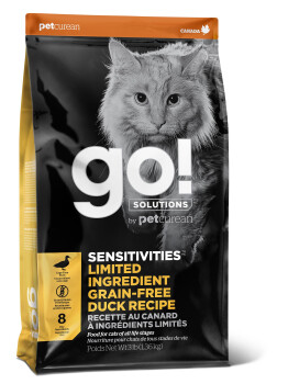 Nourriture sans grains au canard à ingrédients limités pour chats - Go ! Sensitivities