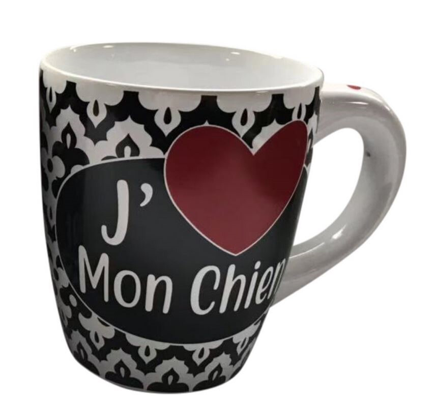 Fd01516 - Tasse à Café "J'aime Mon Chien"