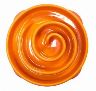 Bol Ralentisseur Fun Feeder Orange pour Chiens - Outward Hound