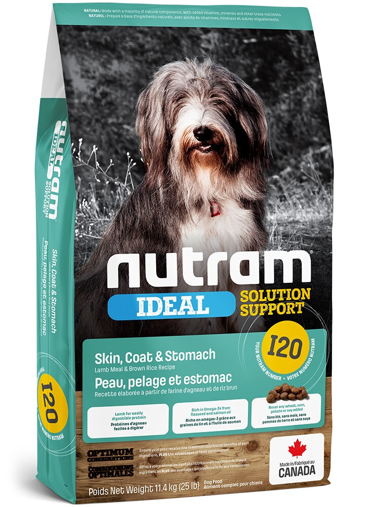 M397 - Nourriture pour chiens peau, pelage et estomac - Nutram Ideal I20