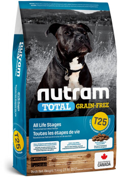 Nourriture sans grains pour chiens saumon et truite - Nutram Total T25