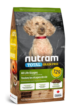 Nourriture sans grains pour chiens petites races agneau et légumes - Nutram Total T29