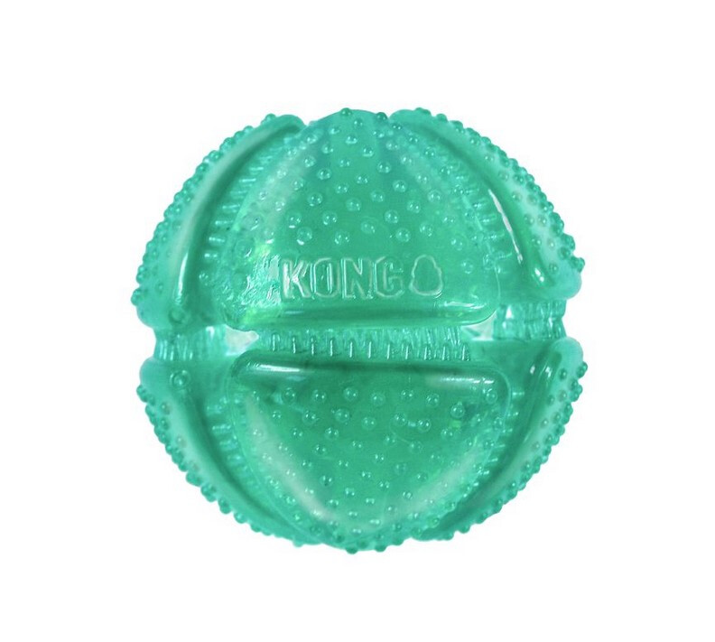 Kg1816 - Balle Texturée Dental Squeezz pour Chiens - Kong