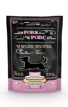 Gâterie foie de porc séché au four pour chiens - Oven-Baked Tradition
